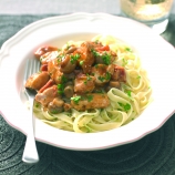 Classic Chicken in Red Wine Casserole with Buttered Noodles