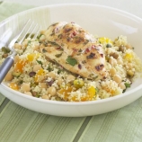 Moroccan Chicken with Minted Cous Cous and Chick Peas Moroccan Chicken with Minted Cous Cous and Chick Peas