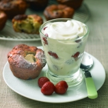Rhubarb and Blackberry Breakfast Muffins
