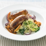 Sausage and Bean Casserole with New Potato Colannon Sausage and Bean Casserole with New Potato Colannon
