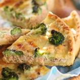 Salmon & Broccoli Quiche