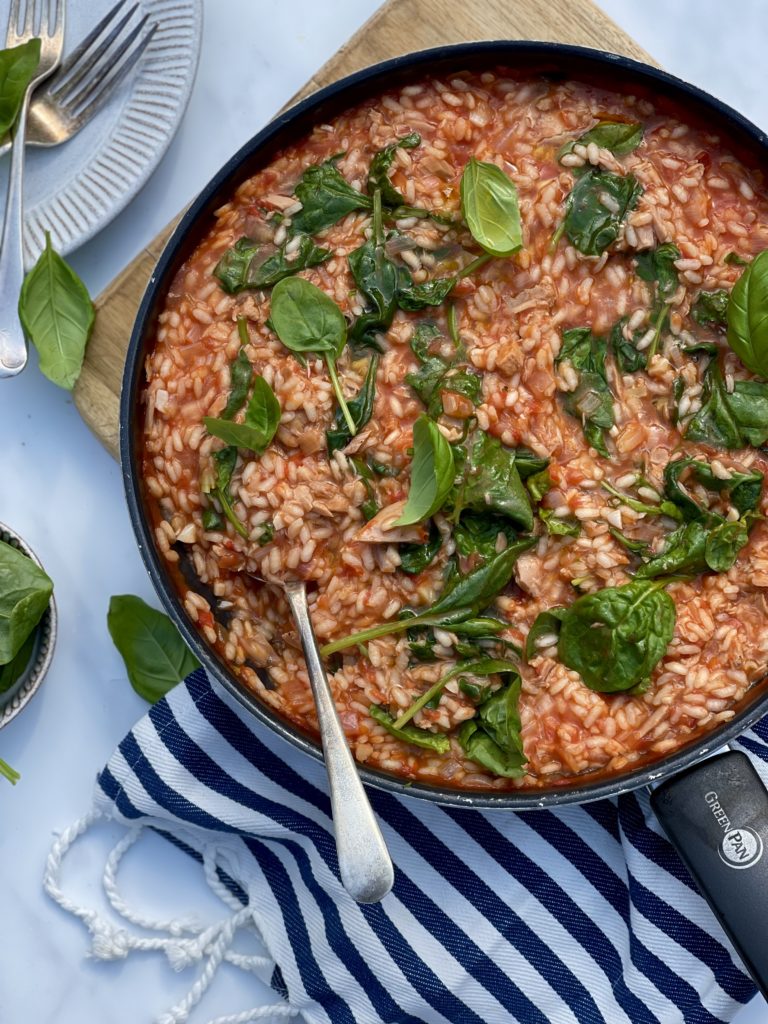 Tuna, tomato & spinach Risotto