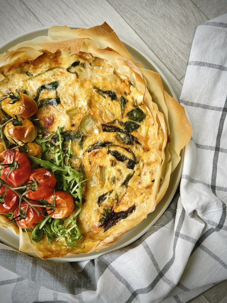 Crowned Artichoke Chorizo Quiche by Theo Michaels - Canned Food UK